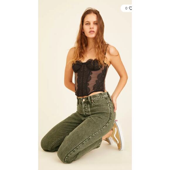Urban Outfitters Denim - Urban Outfitters BDG High-Waisted Slim Straight Jean in Washed Green Women's 29
